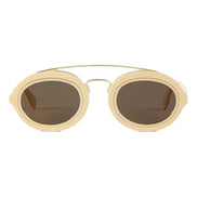 Fendi FF Men's Sunglasses Cream FOL548 available at Queen Bee of Beverly Hills