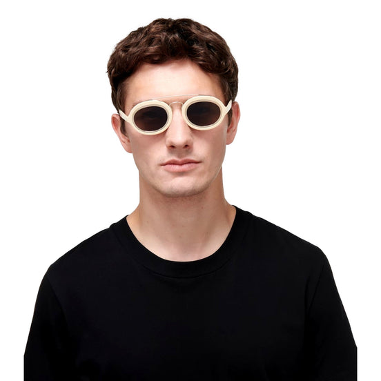 Fendi FF Men's Sunglasses Cream FOL548 available at Queen Bee of Beverly Hills