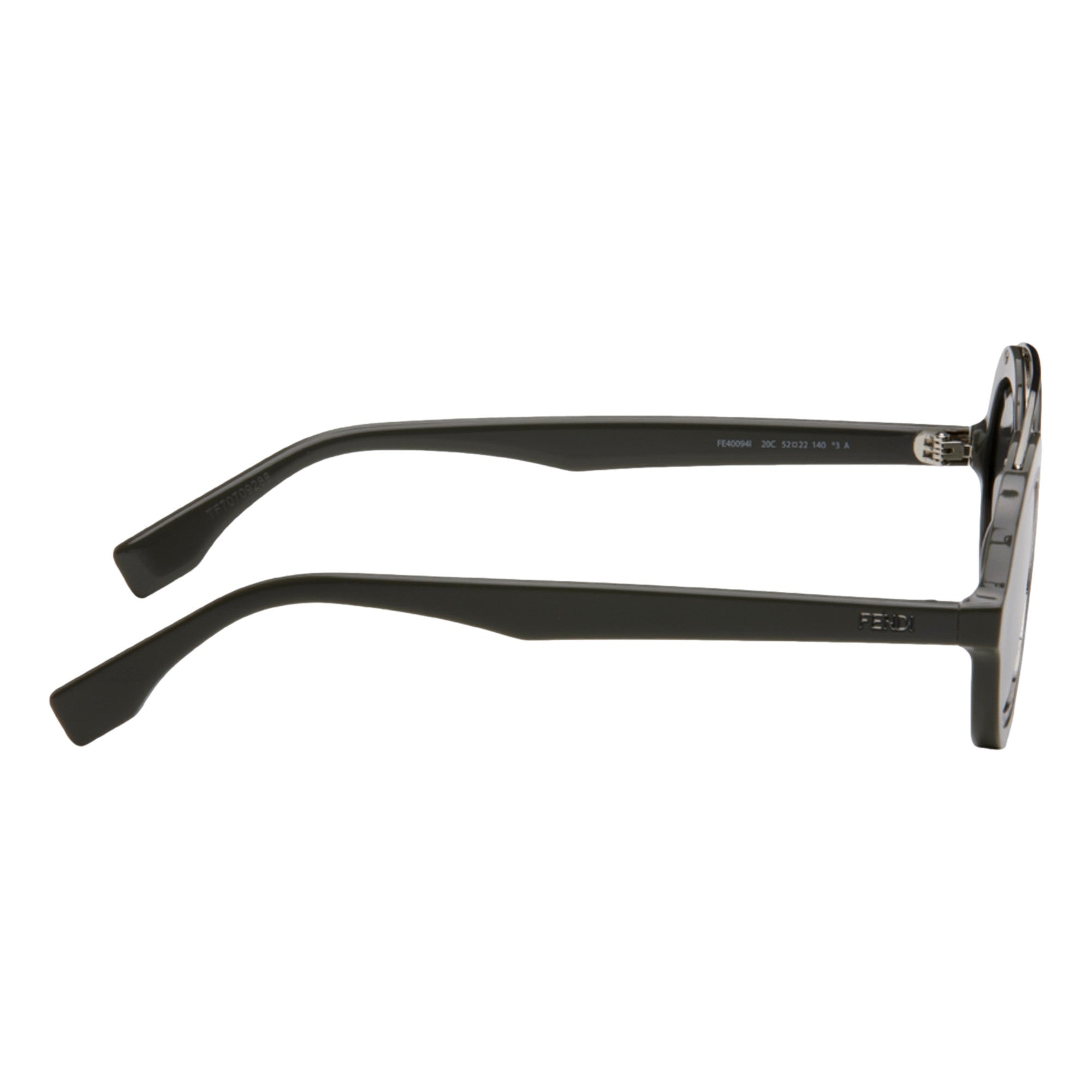 Fendi FF Men's Sunglasses Grey and Palladio Silver available at Queen Bee of Beverly Hills