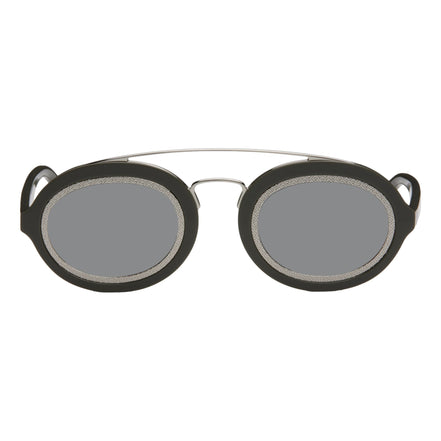 Fendi FF Men's Sunglasses Grey and Palladio Silver available at Queen Bee of Beverly Hills