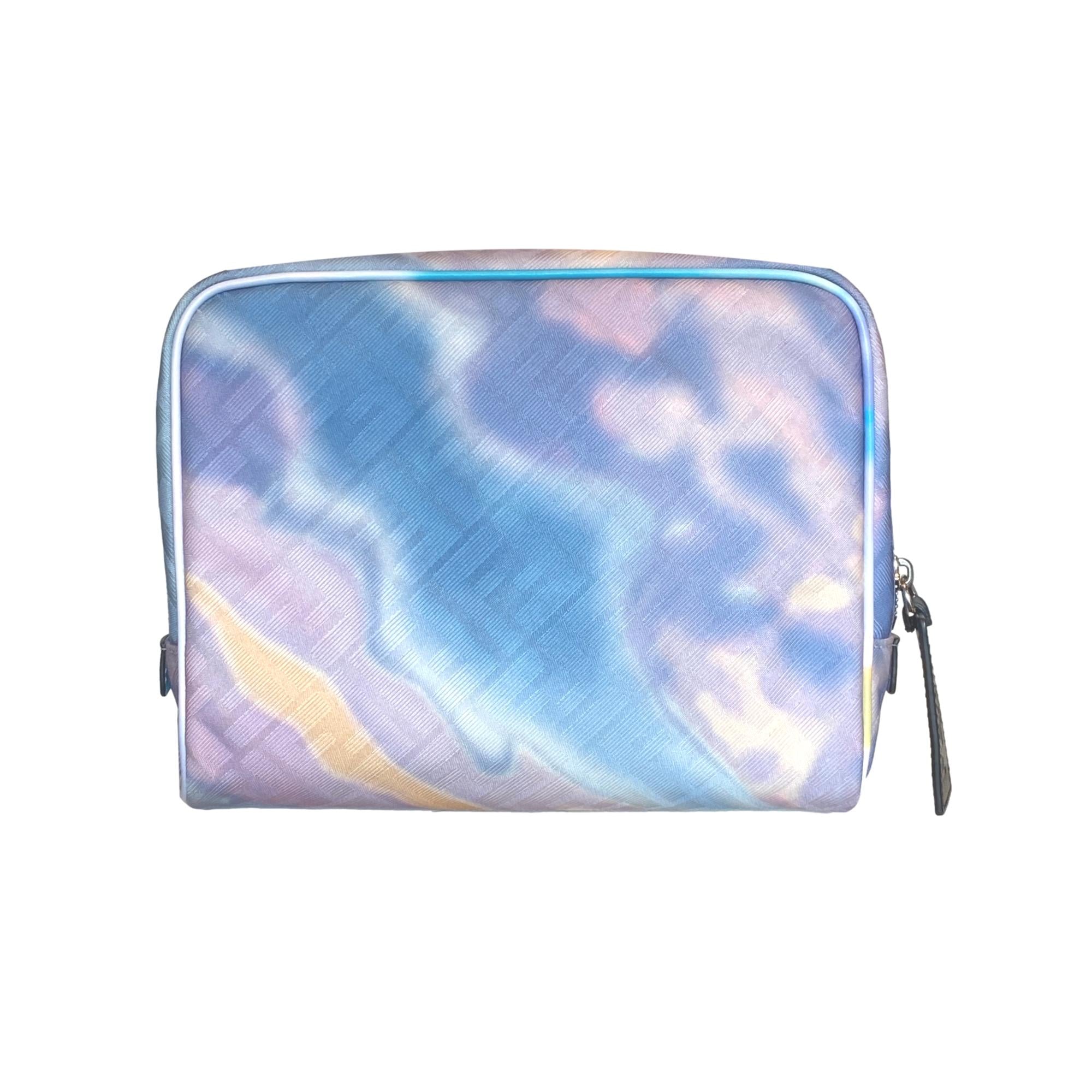 Fendi FF Motif Multicolor Printed Canvas Medium Travel Beauty Case available at Queen Bee of Beverly Hills