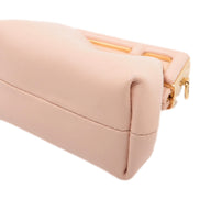 Fendi First Poudre Powder Pink Leather Nano Micro Charm Pouch Bag available at Queen Bee of Beverly Hills