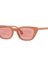 Fendi Injected Touch of FF Pink and Silver Sunglasses available at Queen Bee of Beverly Hills