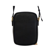 Fendi Karligraphy Studded Black Leather Small Crossbody Bag available at Queen Bee of Beverly Hills