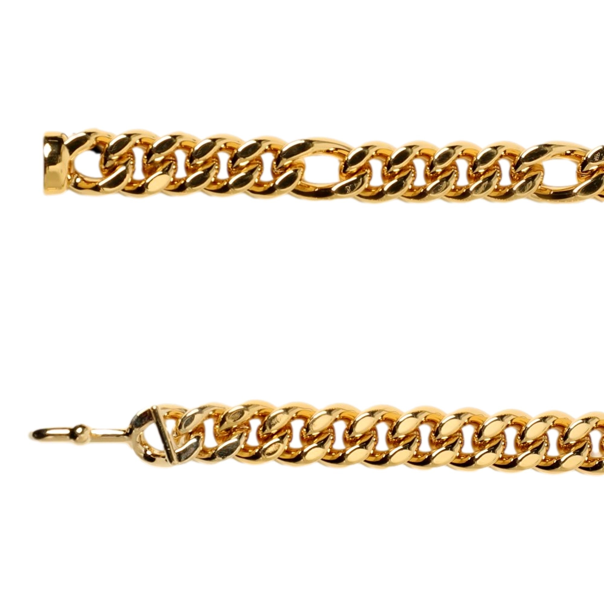 Fendi Lettering Gold Chain Statement Belt Size 65 available at Queen Bee of Beverly Hills