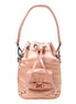 Fendi Mon Tresor Baguette Baby Pink Nylon Bucket Mini Crossbody Bag available at Queen Bee of Beverly Hills