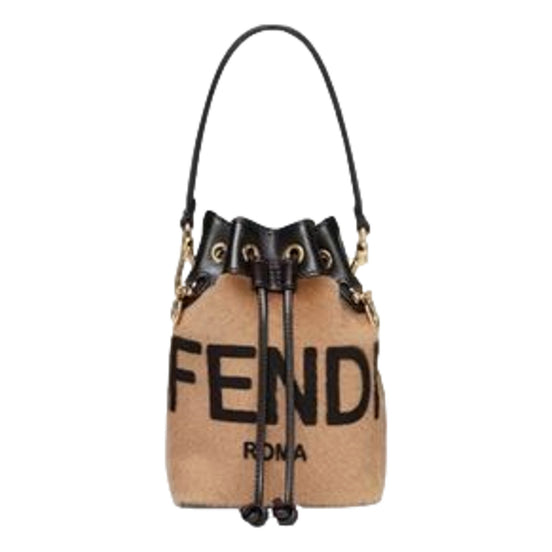 Fendi Mon Tresor Mini Bag in Shearling Superlux available at Queen Bee of Beverly Hills