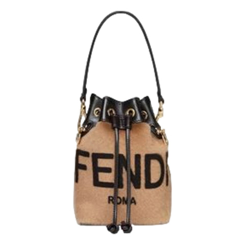 Fendi Mon Tresor Mini Bag in Shearling Superlux available at Queen Bee of Beverly Hills