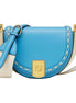 Fendi Moonlight Cyber Blue Leather Satchel Crossbody Bag available at Queen Bee of Beverly Hills