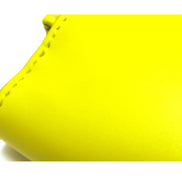 Fendi Diamonds Sorbetto Yellow Compact Zip Pocket Bifold Card Holder Wallet