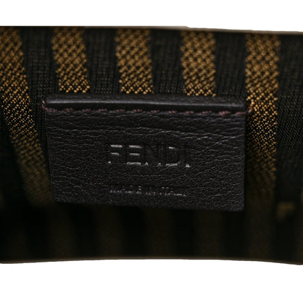 Fendi Nude Calfskin Snake Print Mini Sunshine Shopper Tote Crossbody Bag available at Queen Bee of Beverly Hills