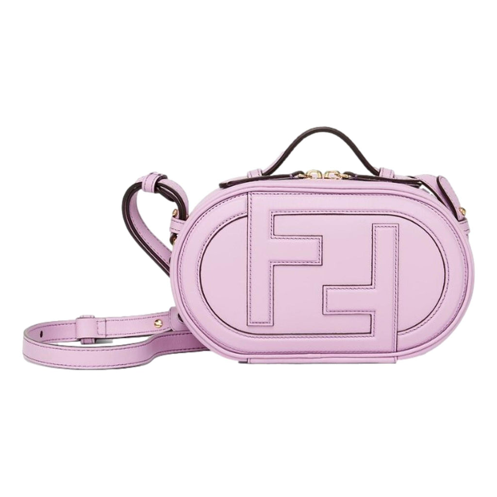 Fendi O'Lock Lilac Leather Mini Crossbody Bag at_Queen_Bee_of_Beverly_Hills