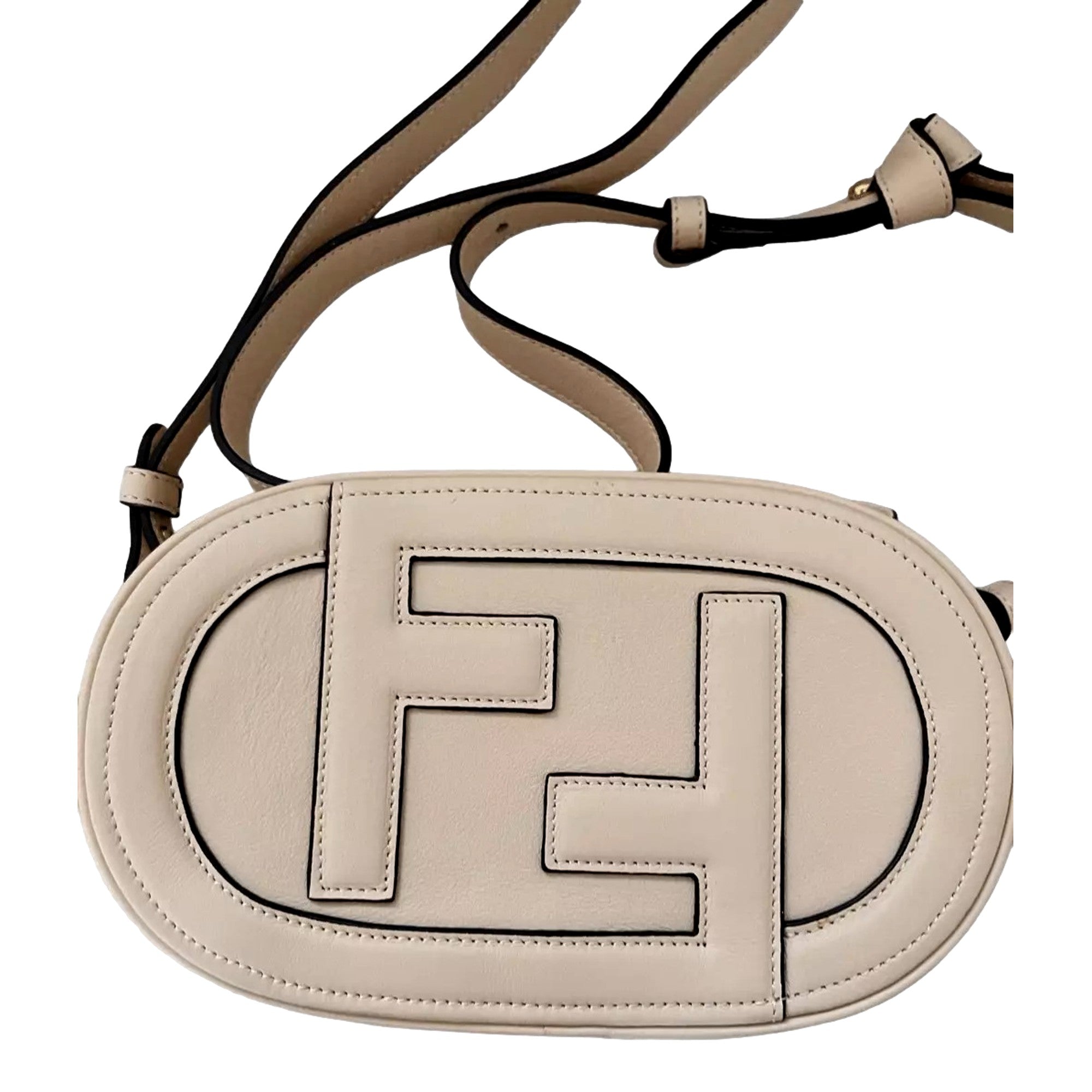 Fendi ‘O’Lock Mini’ Fendi Logo Light Rose Pink Shoulder and Crossbody Bag available at Queen Bee of Beverly Hills