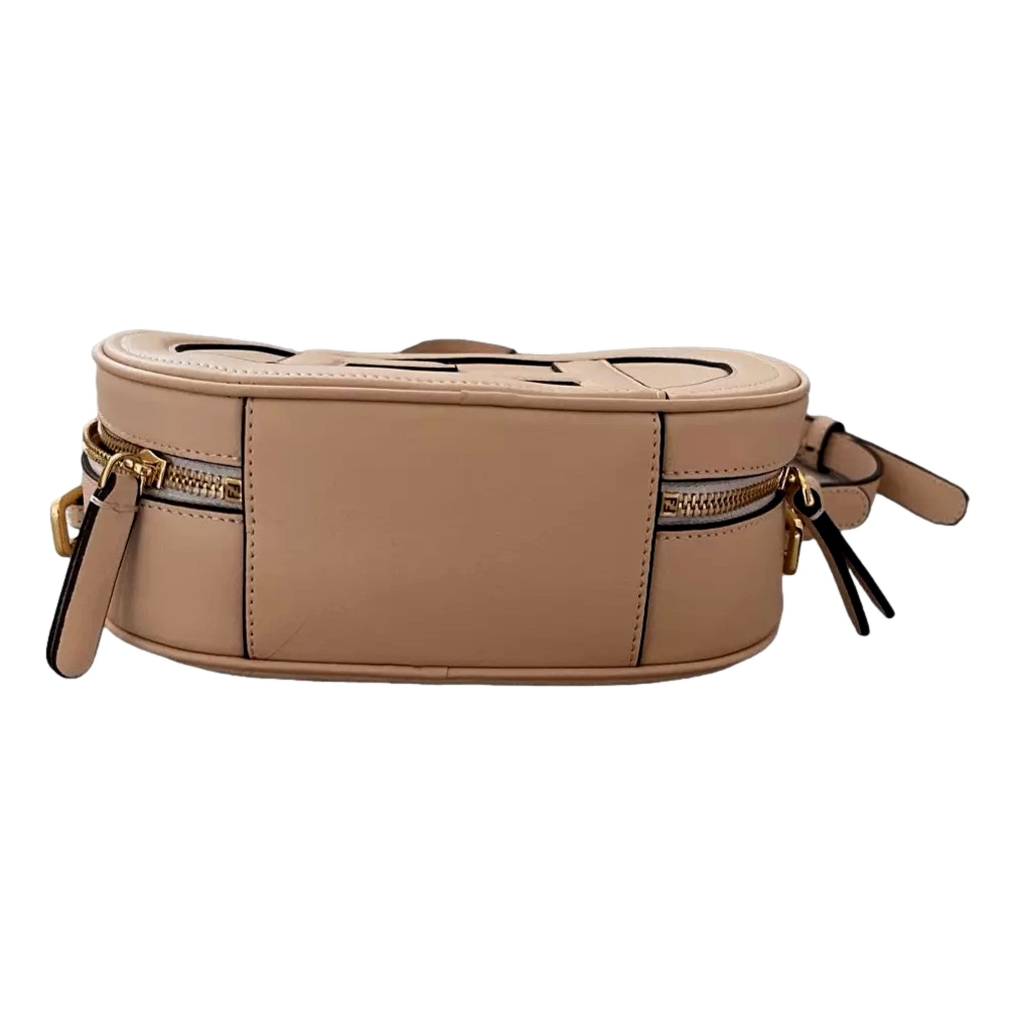 Fendi ‘O’Lock Mini’ Fendi Logo Light Rose Pink Shoulder and Crossbody Bag available at Queen Bee of Beverly Hills