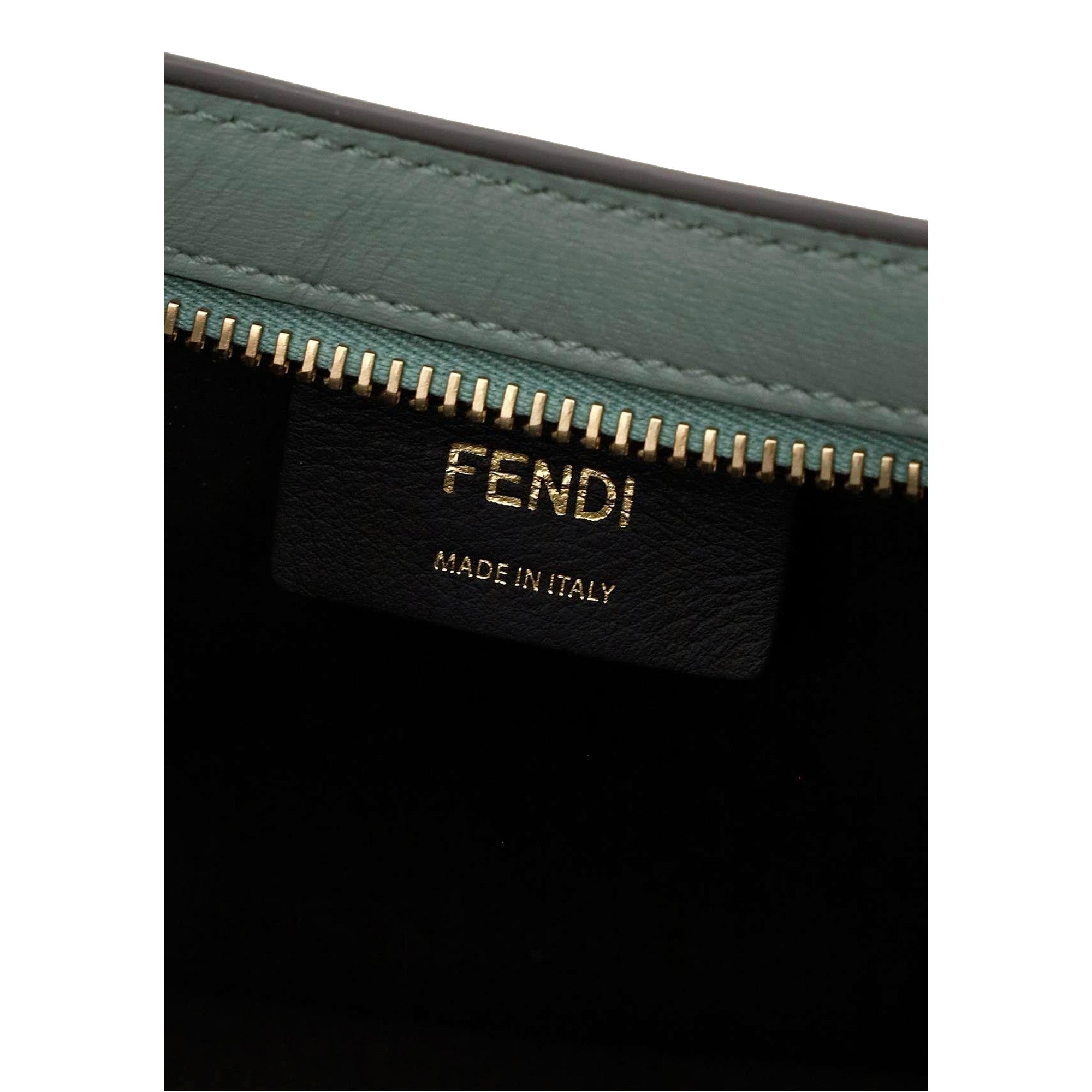 Fendi O'Lock Swing Tiffany Blue Calf Leather Small Hobo Shoulder Bag available at Queen Bee of Beverly Hills