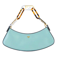 Fendi O'Lock Swing Tiffany Blue Calf Leather Small Hobo Shoulder Bag available at Queen Bee of Beverly Hills