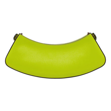 Fendi O'Lock Swing Wasabi Green Calf Leather Small Hobo Shoulder Bag available at Queen Bee of Beverly Hills