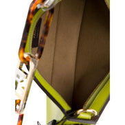 Fendi O'Lock Swing Wasabi Green Calf Leather Small Hobo Shoulder Bag available at Queen Bee of Beverly Hills