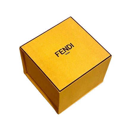 Fendi O'Lock Womens Gold Metal and Dust Pink Plexiglass Small Bracelet available at Queen Bee of Beverly Hills