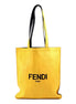 Fendi Pack Yellow Box Leather Shopping Large Tote Bag available at Queen Bee of Beverly Hills