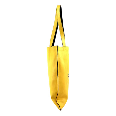 Fendi Pack Yellow Box Leather Shopping Large Tote Bag available at Queen Bee of Beverly Hills