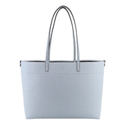 Fendi Reversible FF Canvas and Light Blue Leather Tote Bag - available at Queen Bee of Beverly Hills. 
