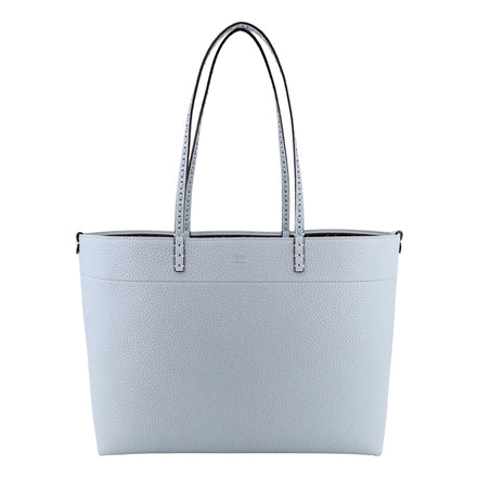 Fendi Reversible FF Canvas and Light Blue Leather Tote Bag - available at Queen Bee of Beverly Hills. 