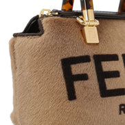 Fendi Roma By The Way Lamb Fur Mini Cross Body Bag available at Queen Bee of Beverly Hills