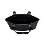 Fendi Roma Embossed Logo Black Calf Leather Large Shopping Tote Bag available at Queen Bee of Beverly Hills