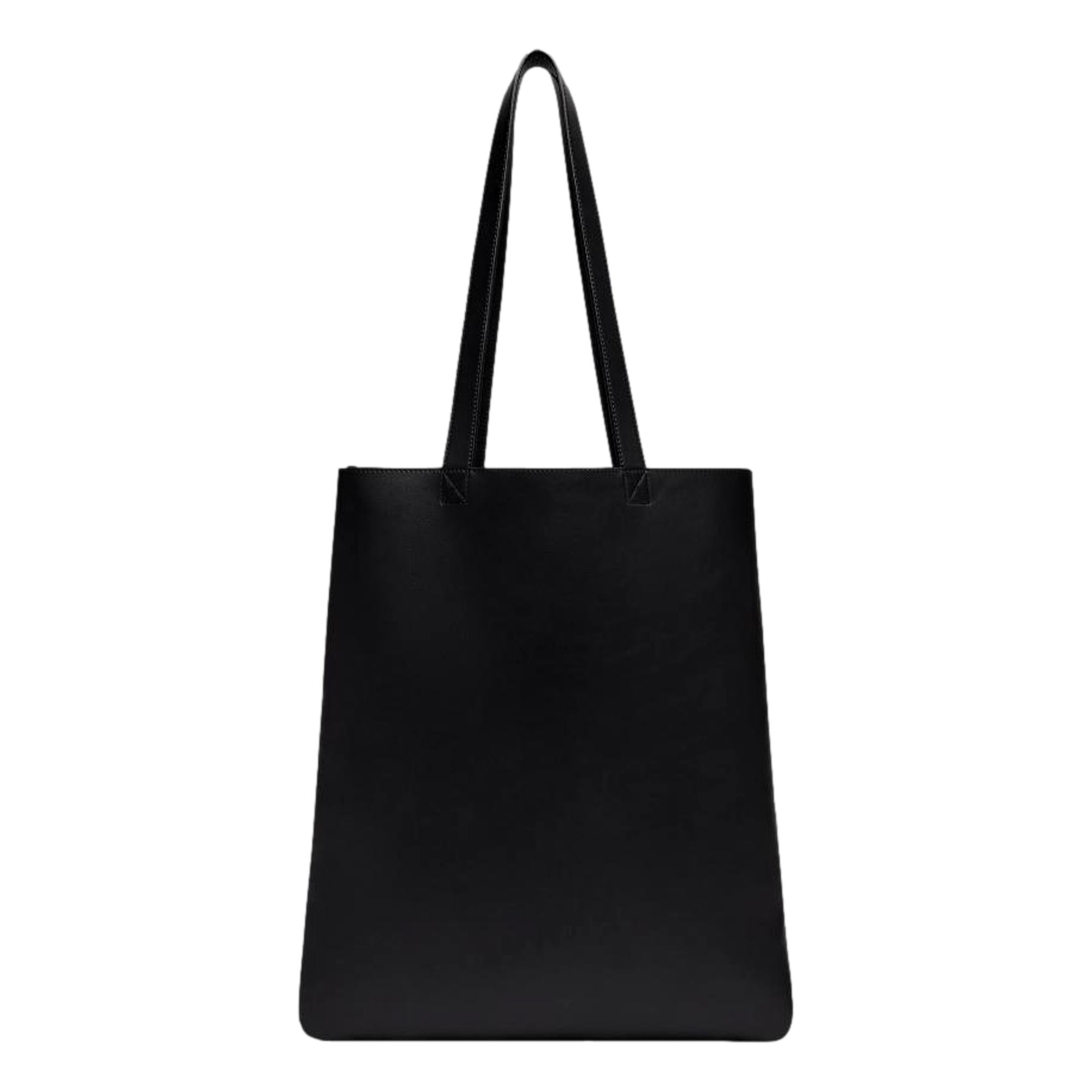 Fendi Roma Black Leather Large Tote Bag | Queen Bee of Beverly Hills