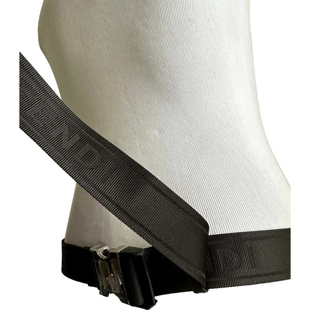 Fendi Roma Fendigraphy Nero and Rosso Leather Belt Bag available at Queen Bee of Beverly Hills