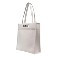 Fendi Roma Ghiaia Calf Leather Tote Bag available at Queen Bee of Beverly Hills