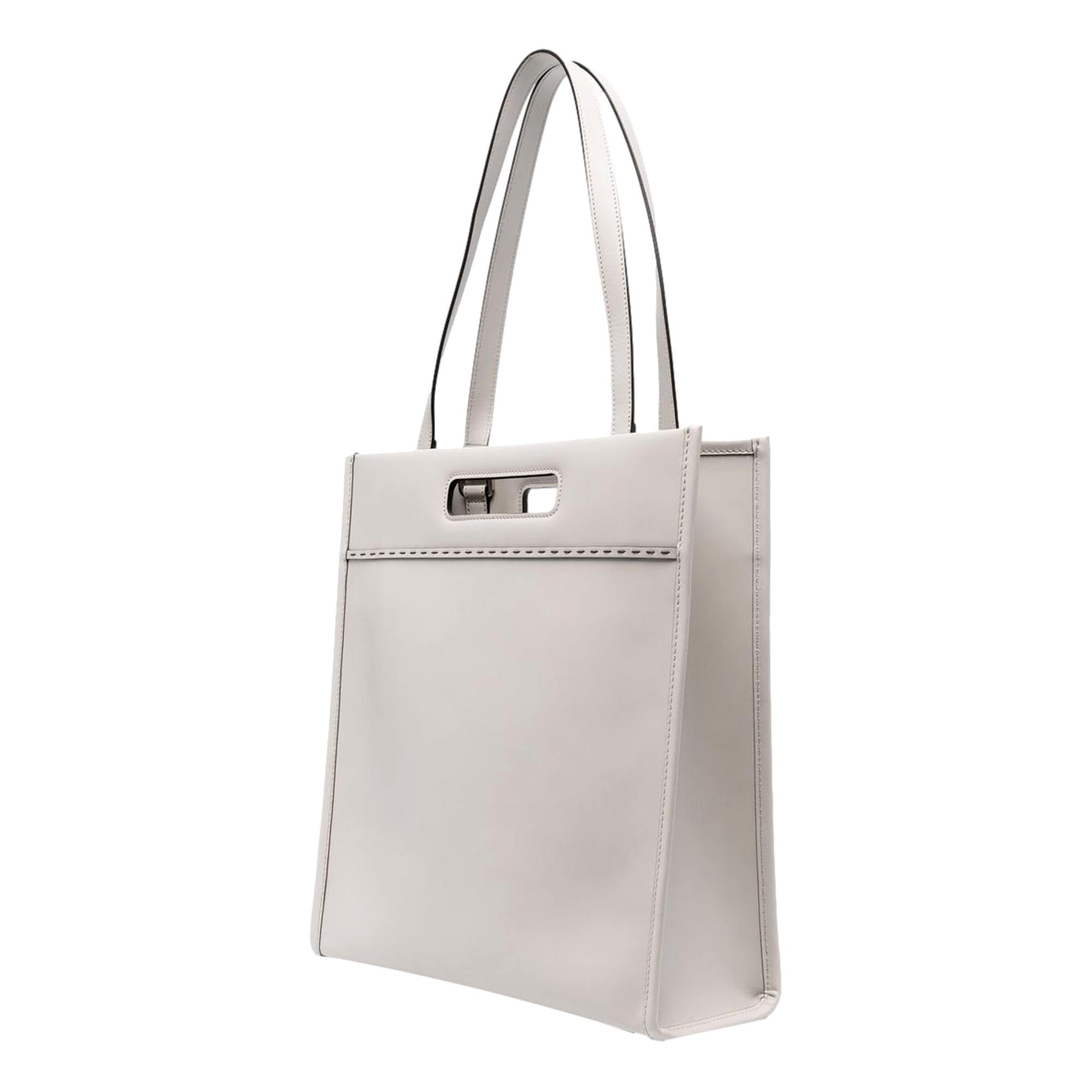 Fendi Roma Ghiaia Calf Leather Tote Bag available at Queen Bee of Beverly Hills