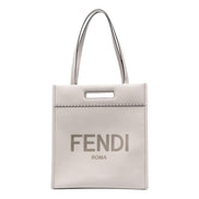 Fendi Roma Ghiaia Calf Leather Tote Bag available at Queen Bee of Beverly Hills