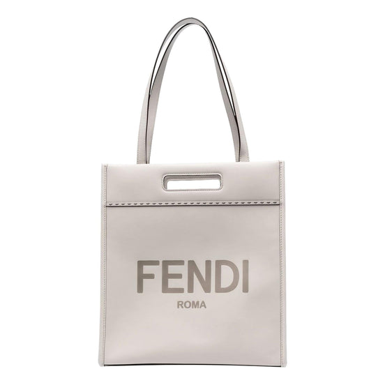 Fendi Roma Ghiaia Calf Leather Tote Bag available at Queen Bee of Beverly Hills