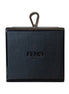 Fendi Roma Mini Box Black Leather Key Ring Charm available at Queen Bee of Beverly Hills