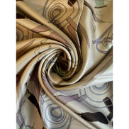 Fendi Multi-Color Graphic Print Silk Scarf Malva Multicolor - available at Queen Bee of Beverly Hills. 