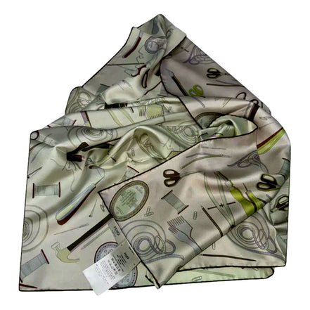 Fendi Multi-Color Graphic Print Silk Scarf Malva Multicolor - available at Queen Bee of Beverly Hills. 