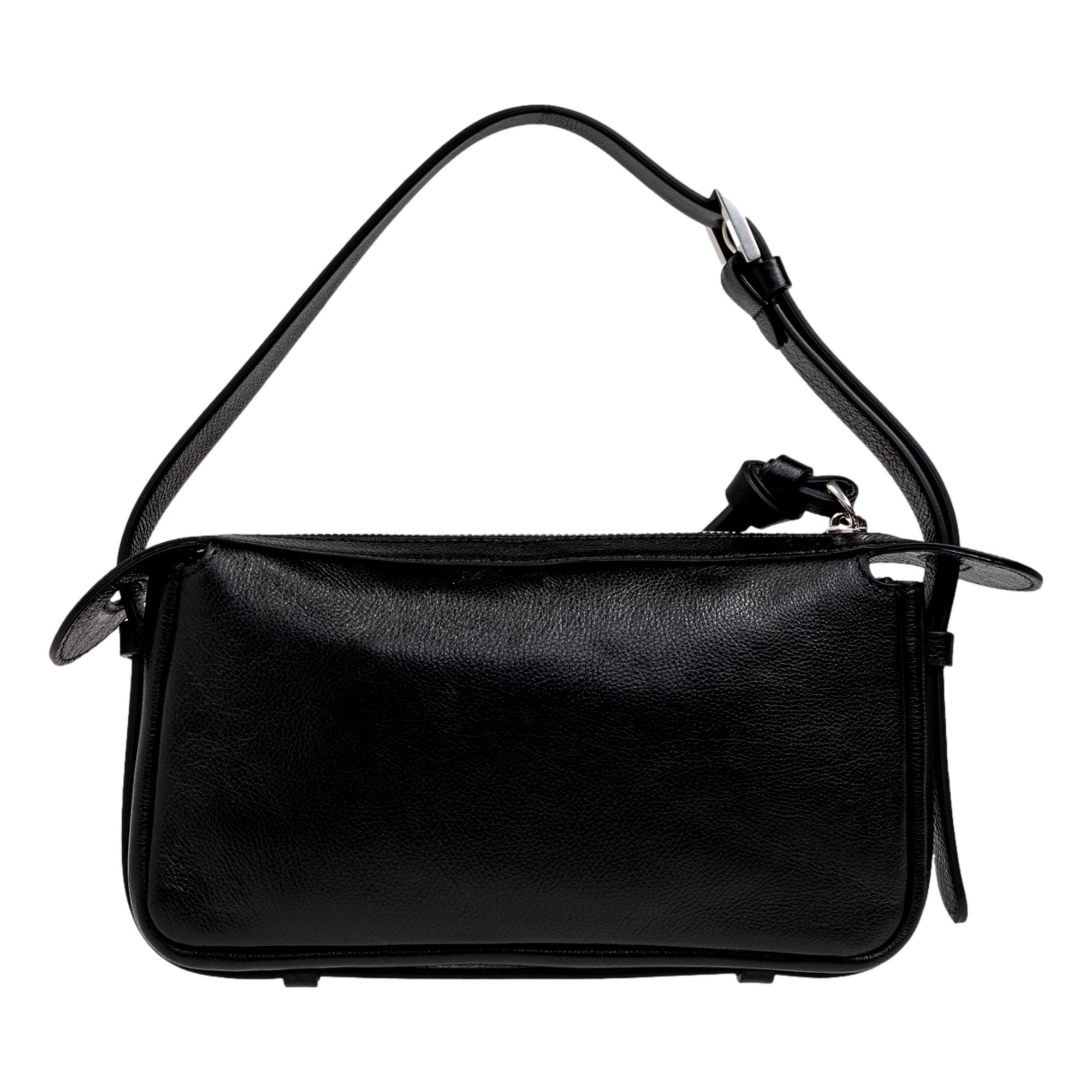 Fendi Simply Fendi Mini Black Leather Shoulder Bag