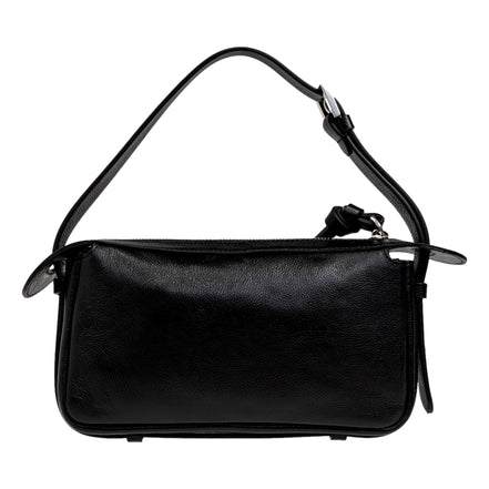Fendi Simply Fendi Mini Black Leather Shoulder Bag