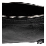 Fendi Simply Fendi Mini Black Leather Shoulder Bag available at Queen Bee of Beverly Hills