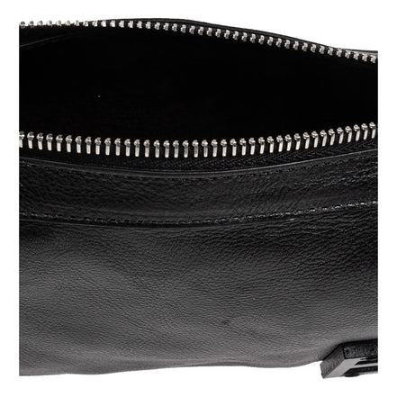 Fendi Simply Fendi Mini Black Leather Shoulder Bag available at Queen Bee of Beverly Hills