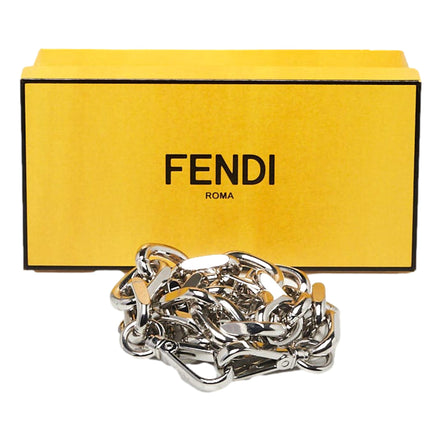 Fendi Strap You Silver Tone Metal Chain Logo Mini Shoulder Strap Replacement