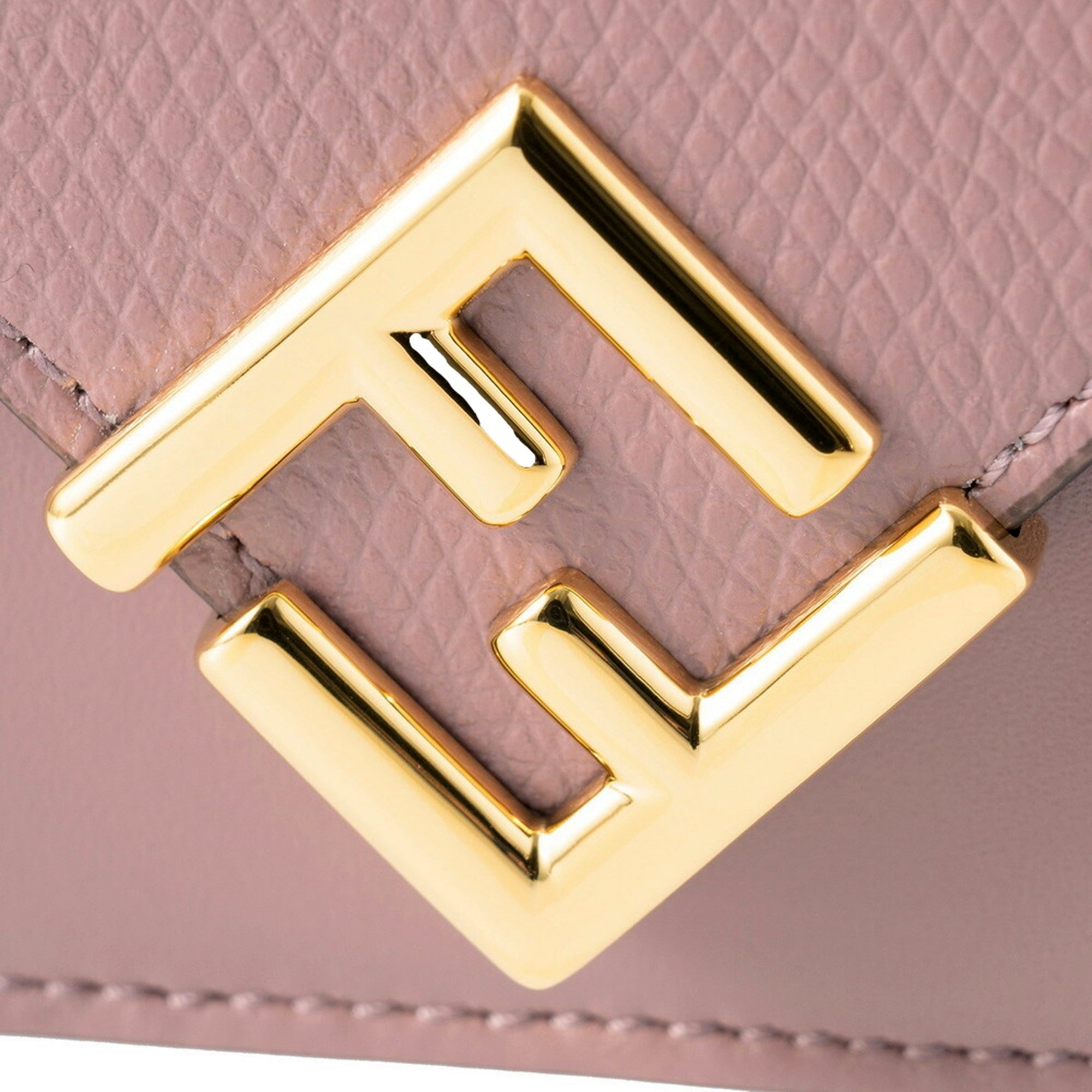 Fendi FF Diamond Leather Tri-Fold sold at Queen Bee of Beverly Hills