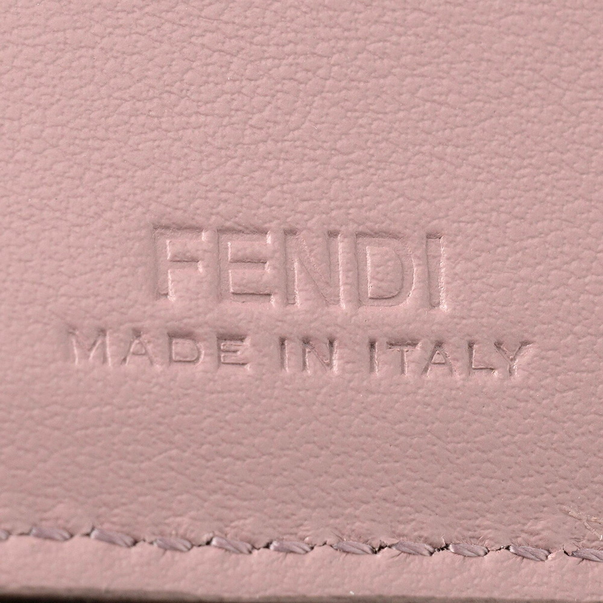 Fendi FF Diamond Leather Tri-Fold sold at Queen Bee of Beverly Hills