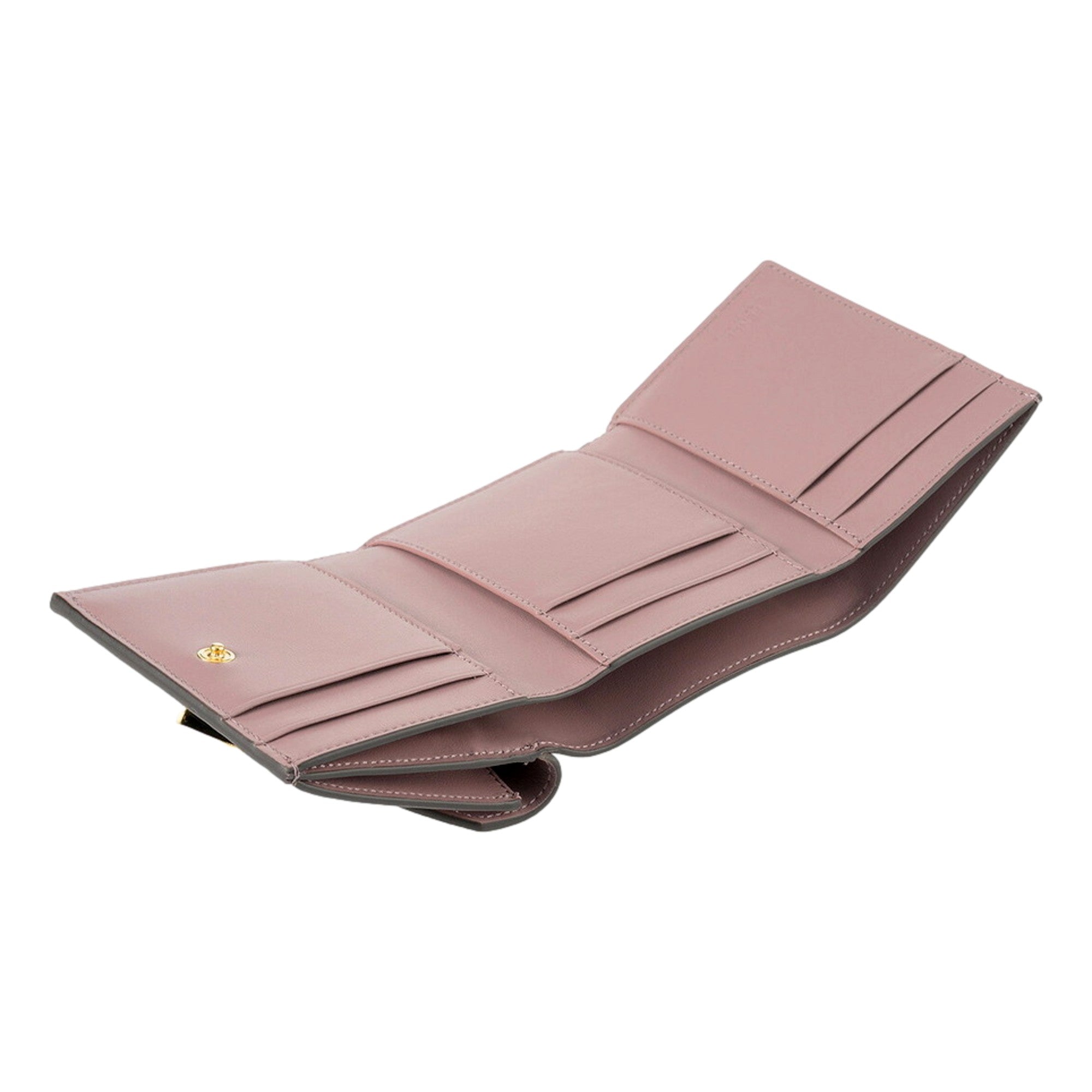 Fendi FF Diamond Leather Tri-Fold sold at Queen Bee of Beverly Hills