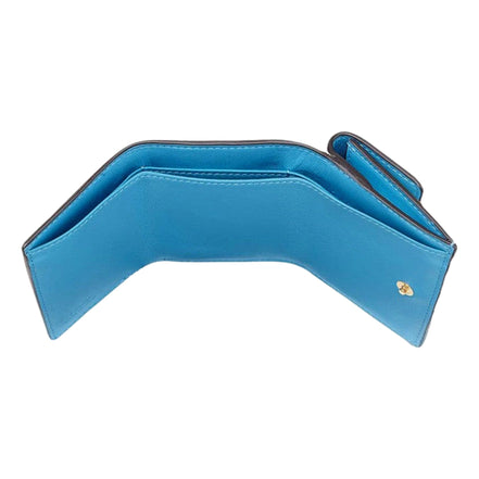 Fendi Vertigo Baguette Multicolor Leather Small Trifold Wallet available at Queen Bee of Beverly Hills