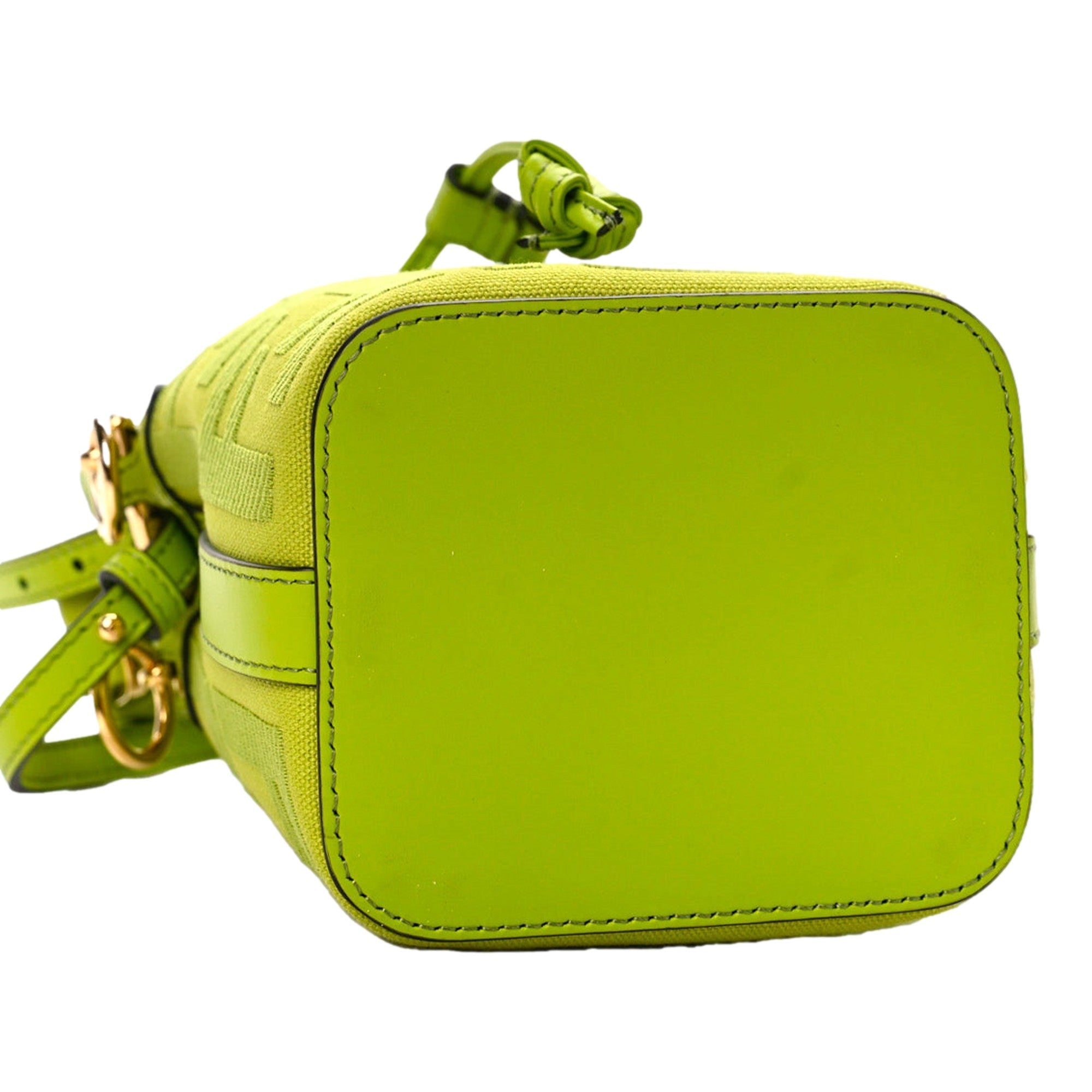 Fendi Wasabi Mon Tresor Mini Bucket Bag available at Queen Bee of Beverly Hills