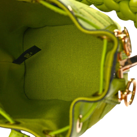 Fendi Wasabi Mon Tresor Mini Bucket Bag available at Queen Bee of Beverly Hills