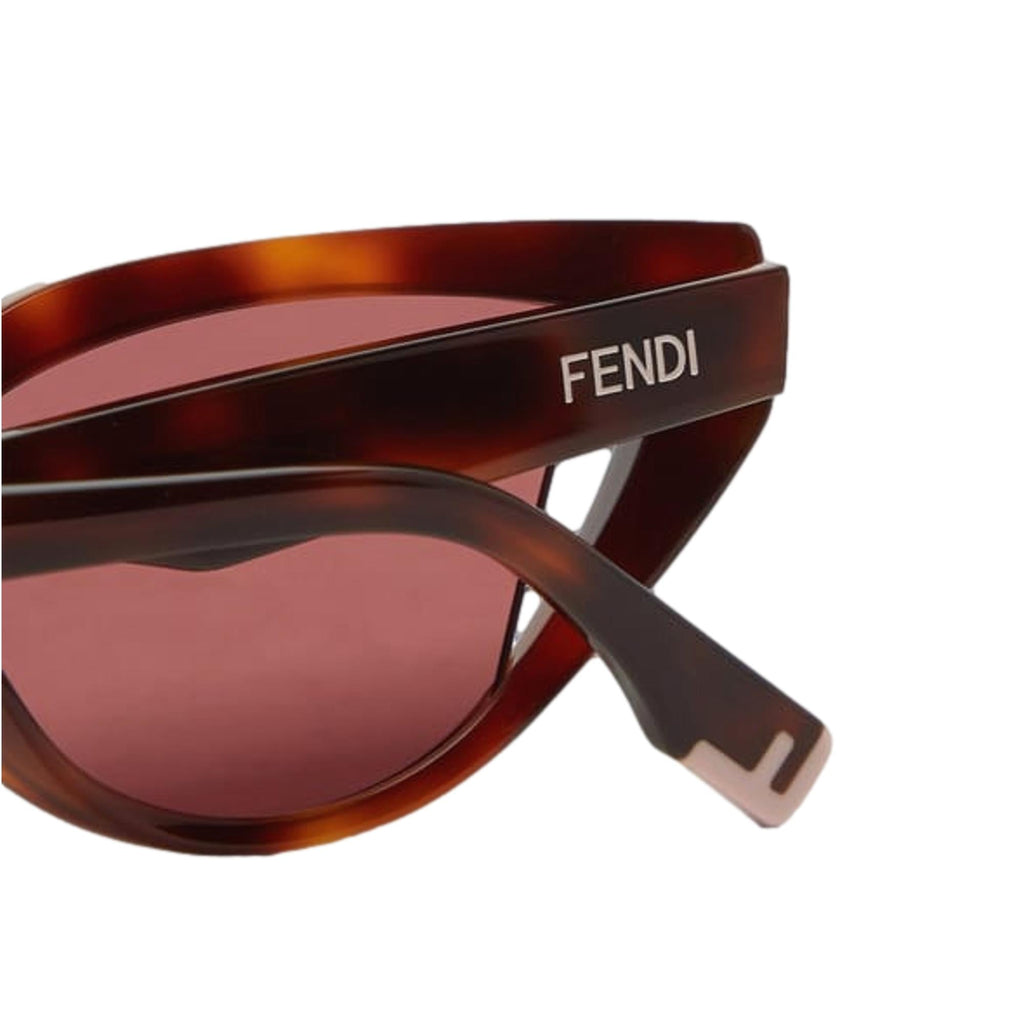 Fendi Way Pink Lenses Tortoise Shell Acetate Cat Eye Frame Sunglasses FOL002 at_Queen_Bee_of_Beverly_Hills